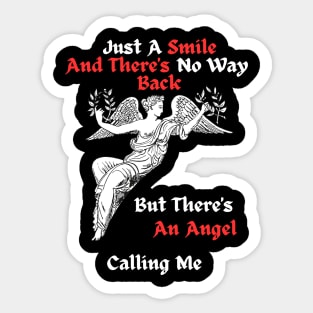 An Angel Calling Sticker